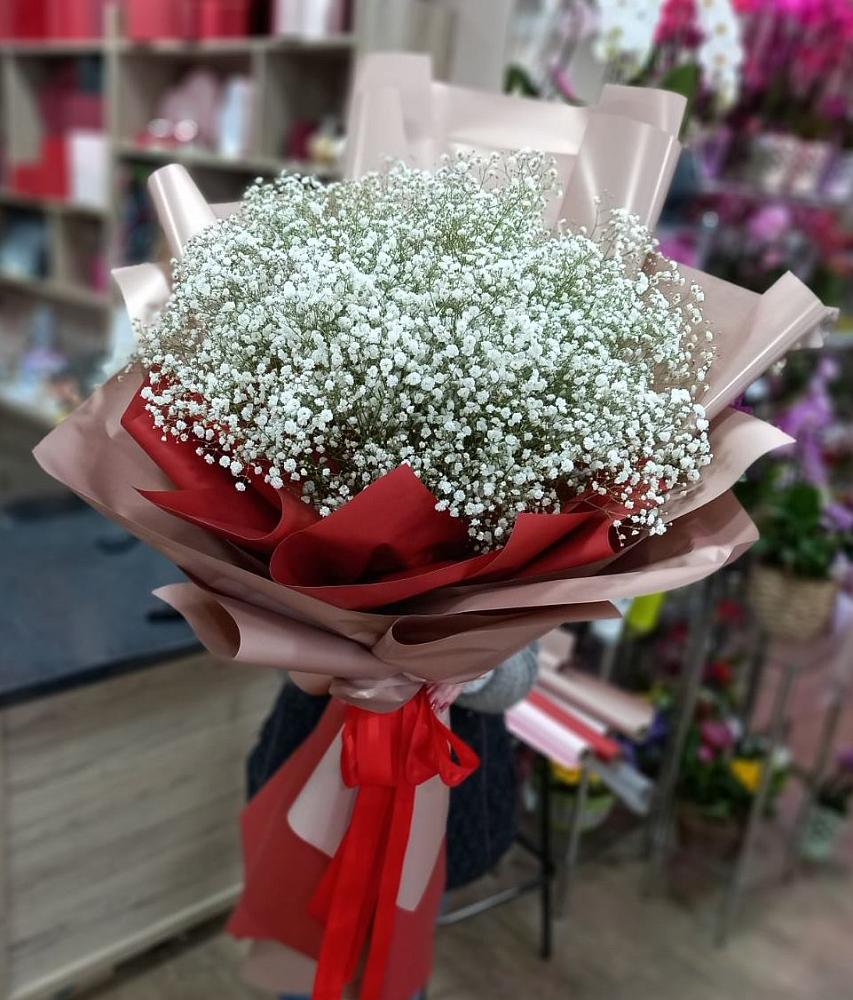 Букет Белые хлопья в Никульское Букет цветов из: Гипсофила в Никульское