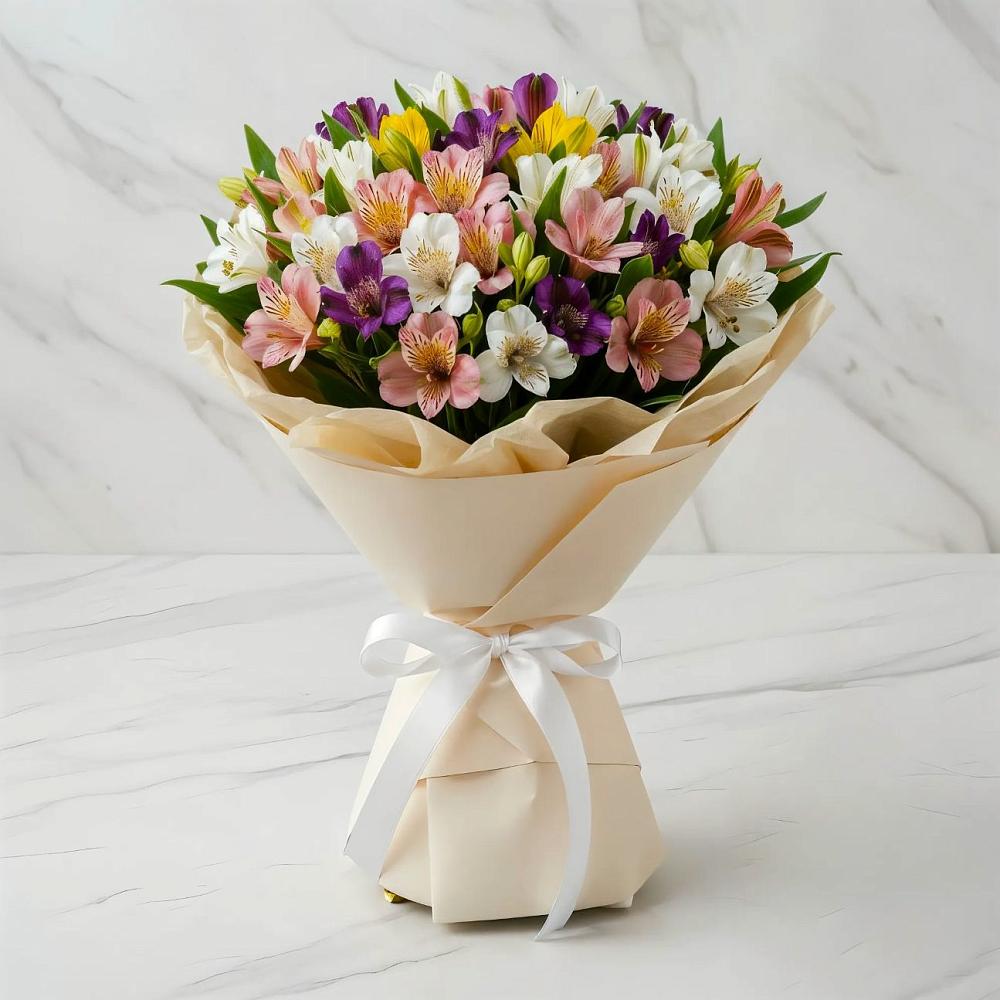 Букет цветов из: Альстромерии в Никульское