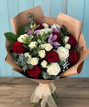 Букет цветов из:  Розы и Альстромерии в Никульское