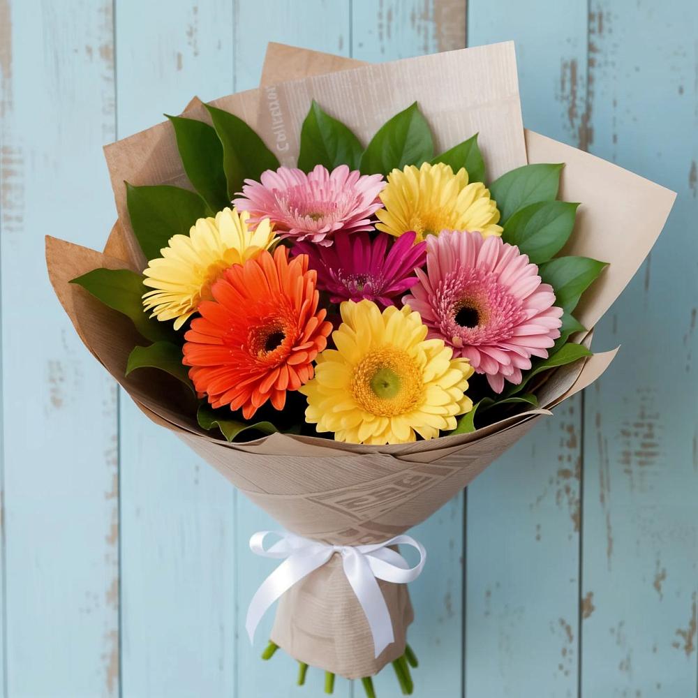 Букет цветов из: Герберы в Никульское
