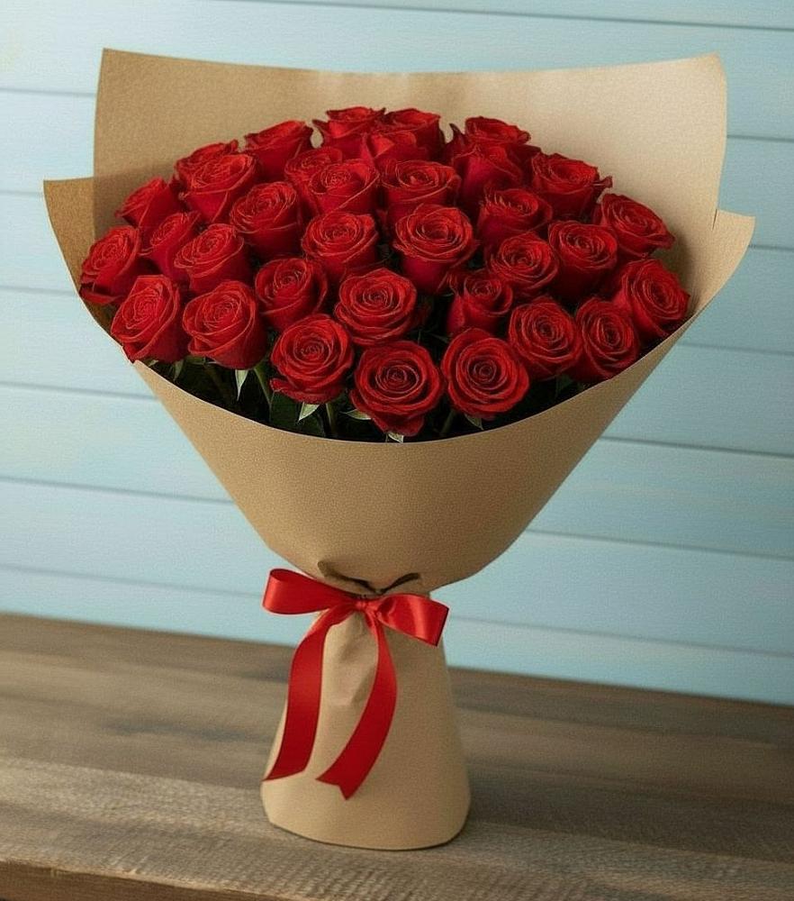 Букет Красные розы Милано в Никульское