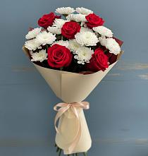 Букет цветов из:  Розы и Хризантемы в Никульское