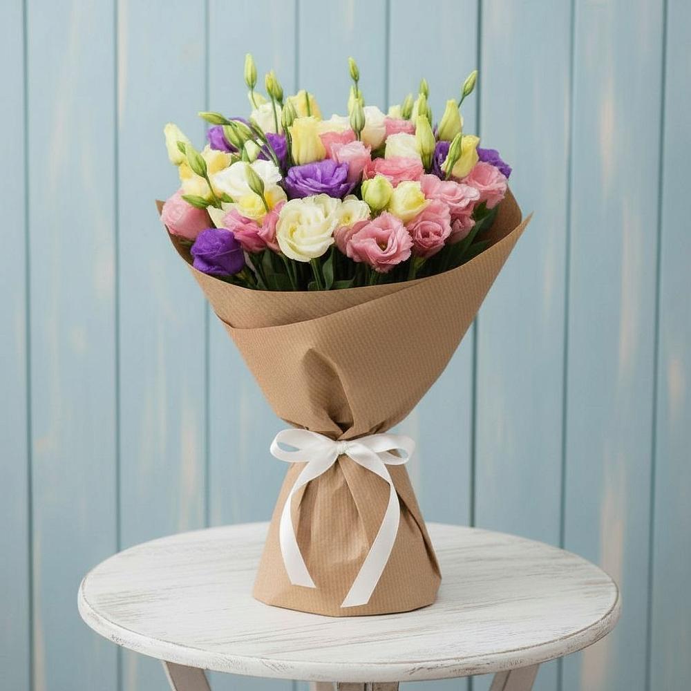 Букет цветов из: Лизиантусы в Никульское