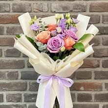 Букет цветов из:  Лизиантусы и Розы #REPLACE_PRED# Никульское