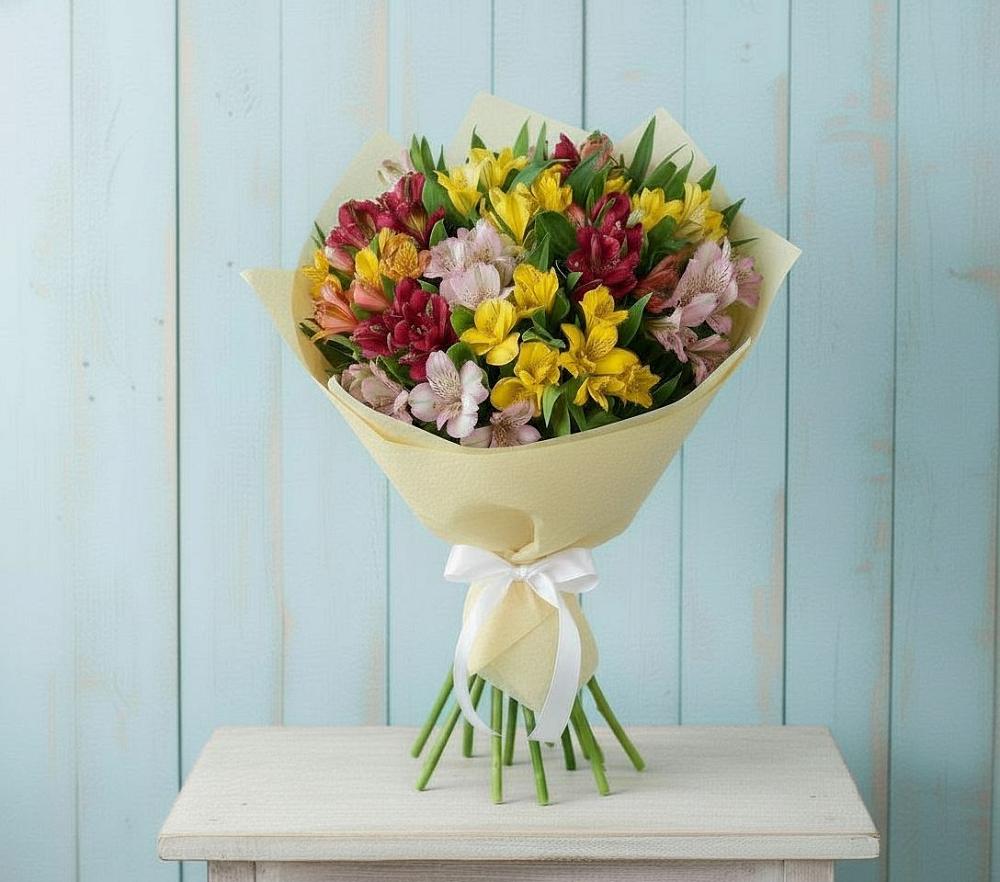 Букет цветов из: Альстромерии в Никульское