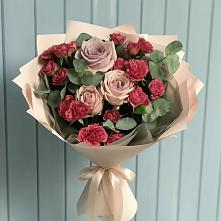 Букет цветов из:  Гвоздики и Розы в Никульское