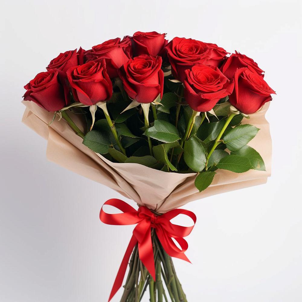 Букет 11 Красных роз Эдлесс Лав в Никульское