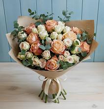 Букет цветов из:  Альстромерии и Розы #REPLACE_PRED# Никульское