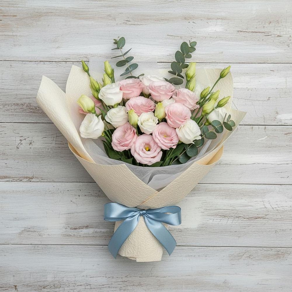 Букет цветов из: Лизиантусы в Никульское